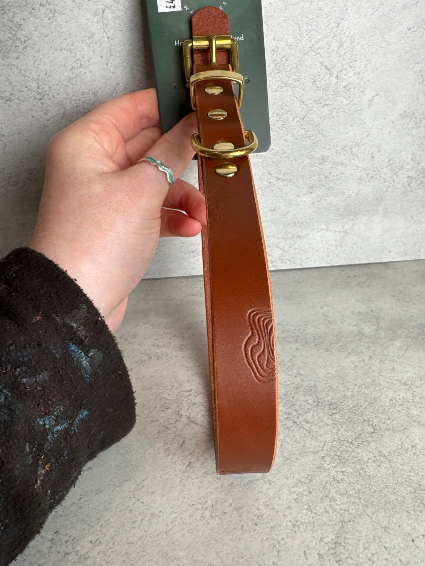 14-17 tan expedition leather