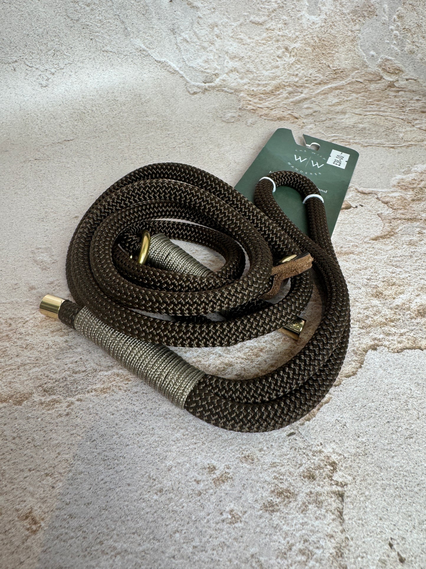 4ft 8mm brown slip lead