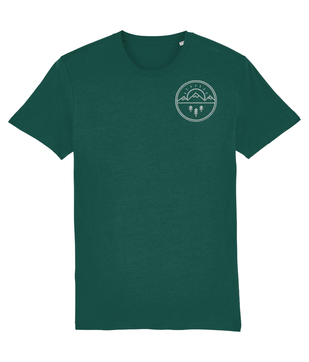 Mountain Sunrise Embroidered Tee