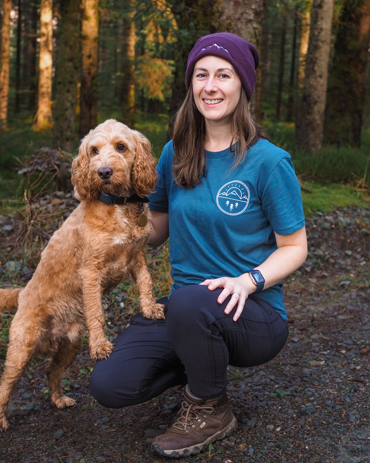 Mountain Sunrise Embroidered Tee