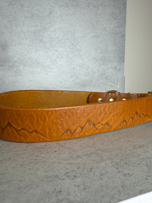Nevis Tan leather 1 inch 21-21inch