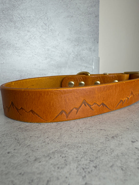 Nevis tan leather 1 inch 16-19