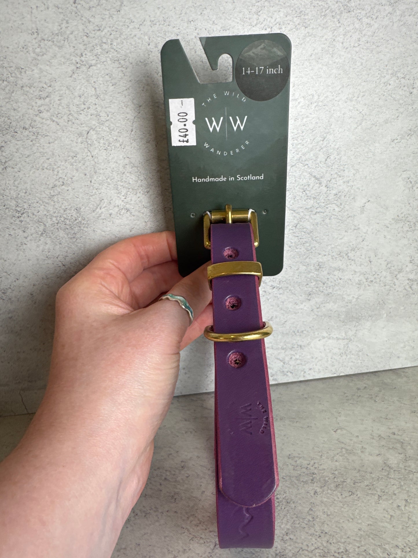 Nevis purple leather 14-17