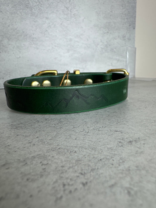 Green Leather 19mm 9-12 inch Nevis