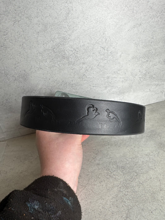 17-20 black leather flushing phezzies