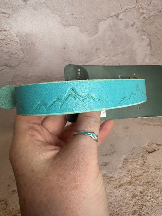 Blue Leather. Nevis. 19mm 11-14